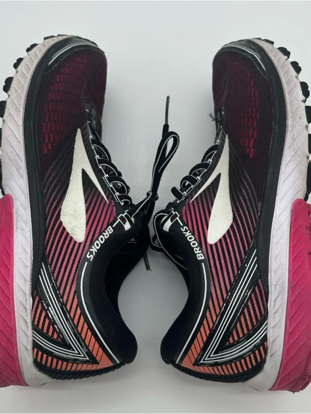 Brooks Women's Burgundy and Black Running Sneakers